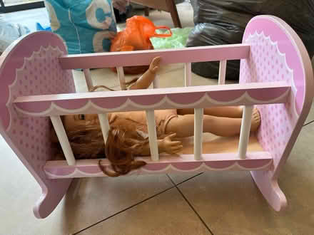 Photo of free Doll cot and high chair (Carshalton Beeches) #1