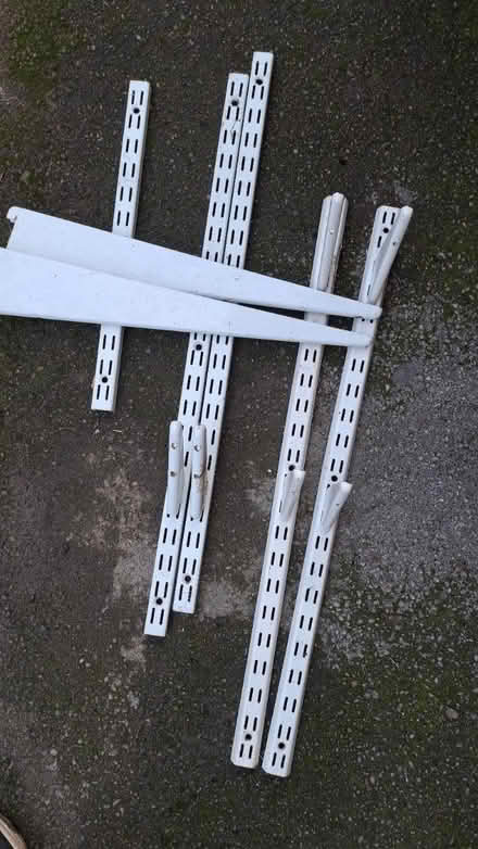Photo of free Metal shelf brackets (no shelves) (S41. Chesterfield) #1