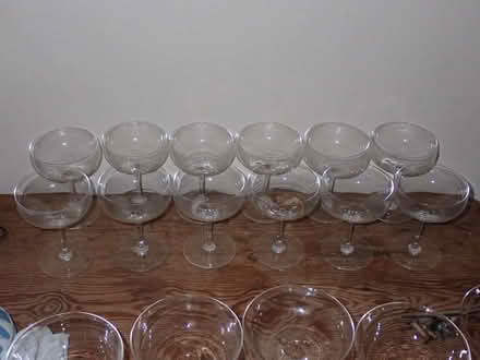 Photo of free 12 Champagne glasses (Fairfield LA1) #1