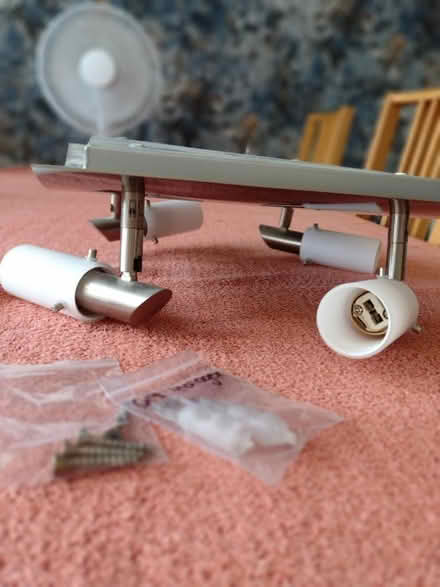 Photo of free Brushed chrome ceiling light (Kettering NN15) #3