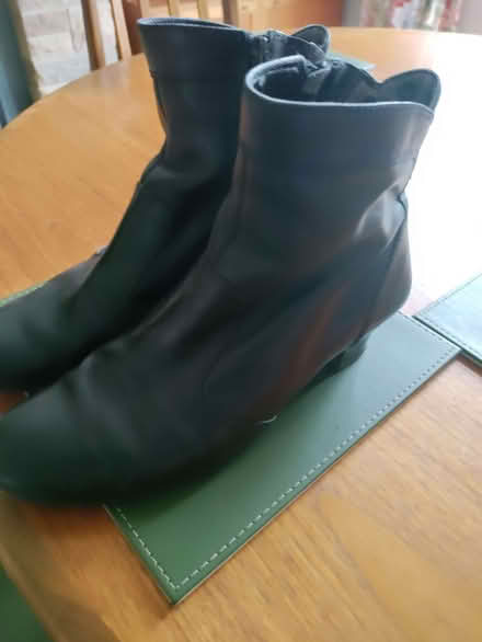 Photo of free Black leather ankle boots (California DE22) #1