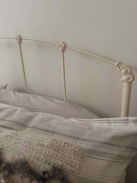 Photo of free Queen size iron bed frame (1208 St Charles St, Alameda) #1