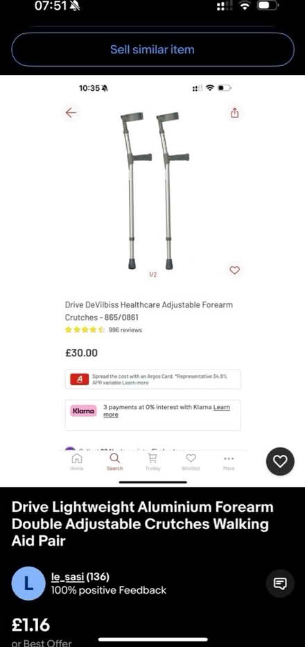 Photo of free Crutches (E17) #1