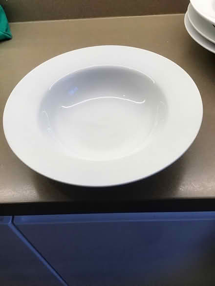 Photo of free 4 white pasta/soup bowls (Alderley Edge SK9) #2