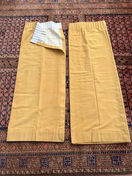 Photo of free Yellow/Good fully lined curtains (Old Windsor SL4) #1