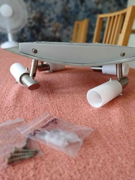 Photo of free Brushed chrome ceiling light (Kettering NN15) #4