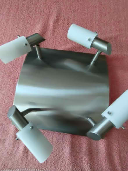 Photo of free Brushed chrome ceiling light (Kettering NN15) #1