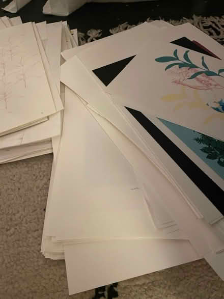 Photo of free Screen prints and plain paper (E1) #3