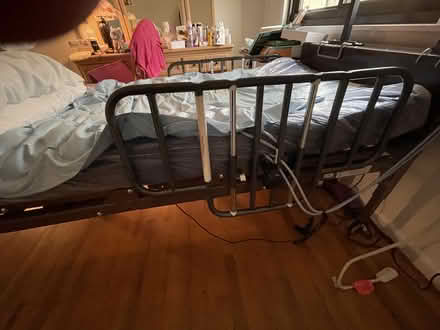 Photo of free Semi-electric hospital bed & table (Brewster, NY) #3