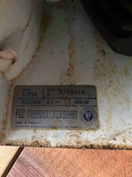 Photo of free Kenwood mixer (North End BS49) #1