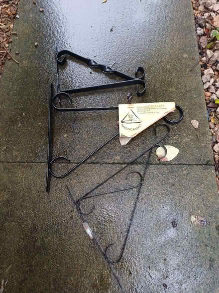 Photo of free Three brackets for hanging baskets. (Chorley Moor PR7) #1