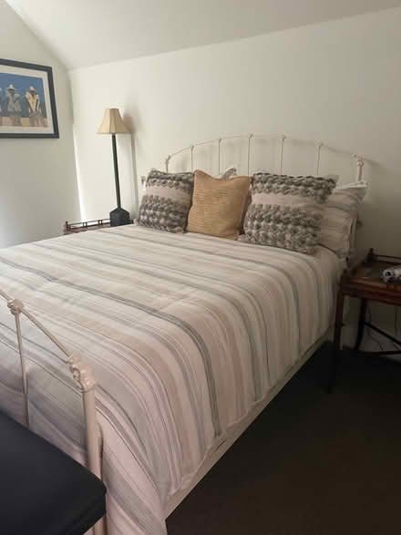 Photo of free Queen size iron bed frame (1208 St Charles St, Alameda) #2