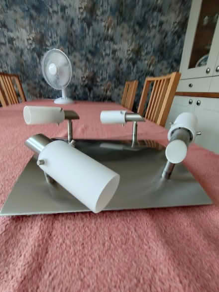 Photo of free Brushed chrome ceiling light (Kettering NN15) #2