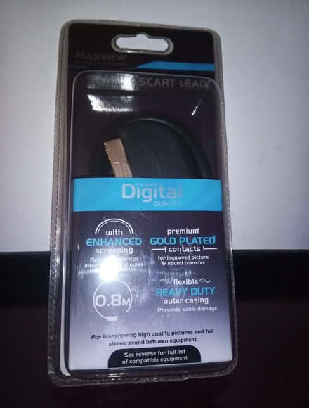 Photo of free Scart to Scart Lead - 0.8m (Cromford DE4) #1