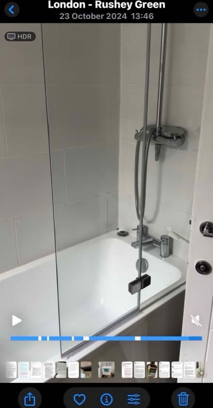 Photo of free Folding bath shower screen (Se6 2ha) #1