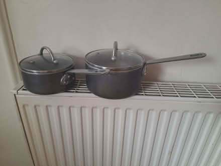 Photo of free 2x pans (non induction) and 1x double bed bedding (Saville Park HX1) #3