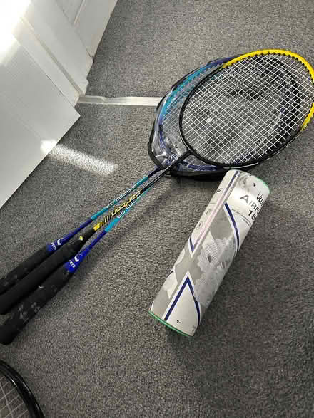 Photo of free Badminton rackets and shuttlecocks (ware SG12) #1