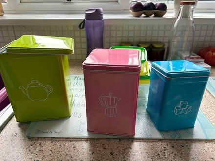 Photo of free Tea,coffee,sugar canisters (LA3 Morecambe) #1