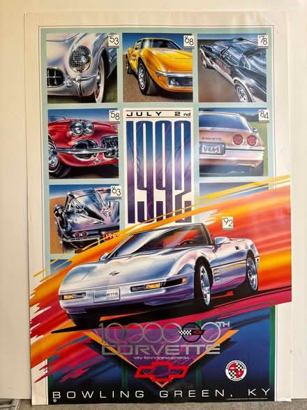 Photo of free corvette, Chevy NASCAR posters (Quaker valley area) #1