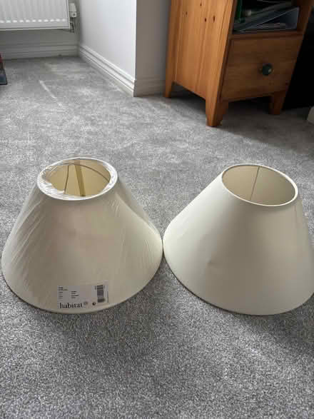 Photo of free 2 cream habitat light shades (Cookridge LS16) #2