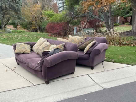 Photo of free CURB ALERT - Couch & Loveseat (11 Mile and Farmington) #1