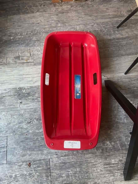 Photo of free Child's red plastic sledge (Haywards Heath RH16) #1