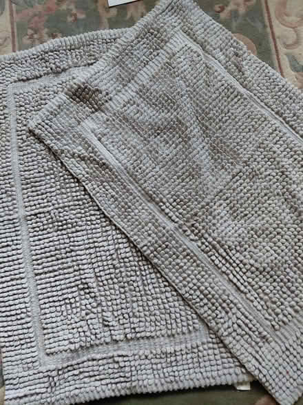 Photo of free Two pale grey bath mats (Stroud GL5) #1