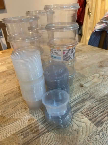 Photo of free plastic food pots (Great Moor SK2) #1