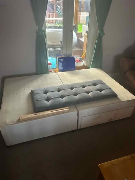 Photo of free Small double divan base & headboard (Abingdon OX14) #1