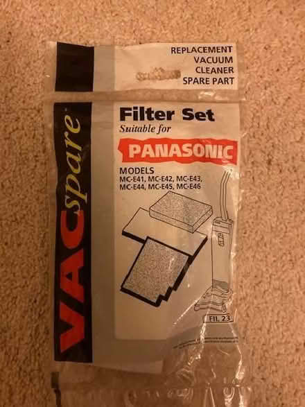 Photo of free Filters for Pansonic vacuum cleaner (Lower Weston) #1