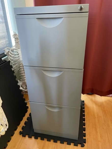 Photo of free 3-drawer vertical File cabinet (Albany) #2