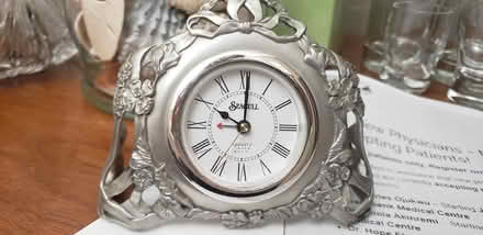 Photo of free Seagull pewter clock (Kenson Park) #2