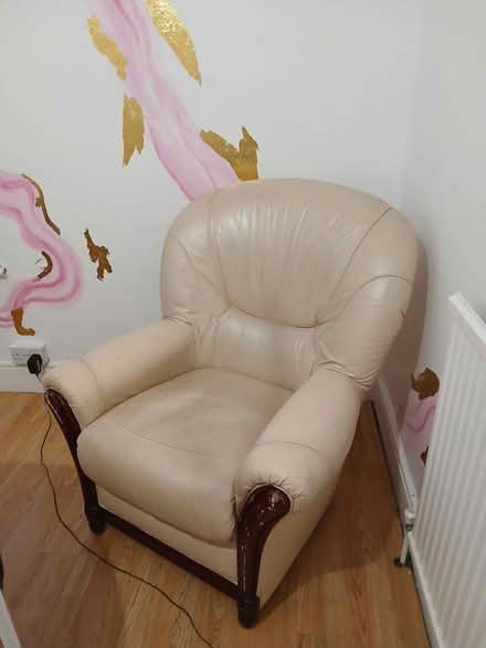 Photo of free Two leather arm chairs (Gillingham ME7) #1