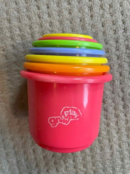 Photo of free Stacking cups toy (two missing) (Queen Edith's Ward CB1) #1