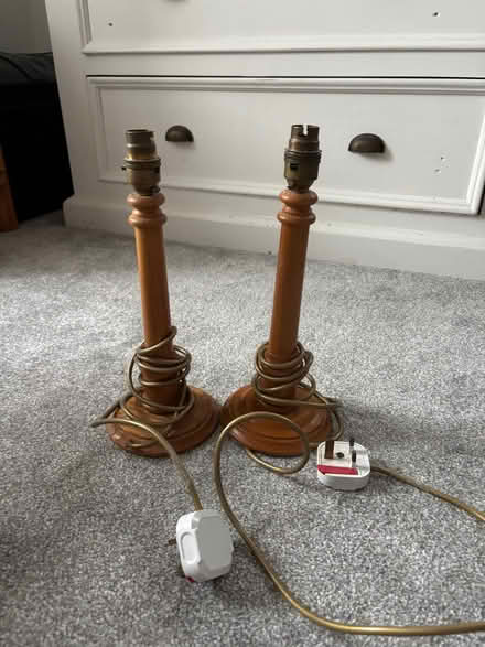 Photo of free 2 vintage lamp bases (Cookridge LS16) #1