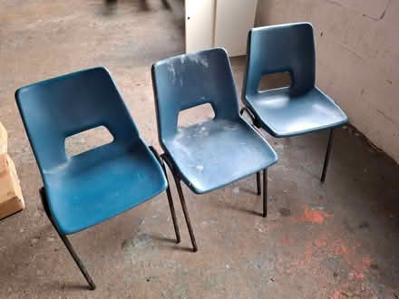 Photo of free Three stacking chairs (City Centre NR1) #1
