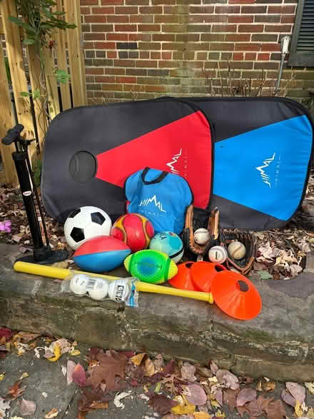 Photo of free Assorted Sports Equipment (Tenleytown (DC)) #1