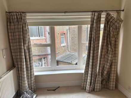Photo of free Curtains 2 m tall with rail hooks (London W14) #2