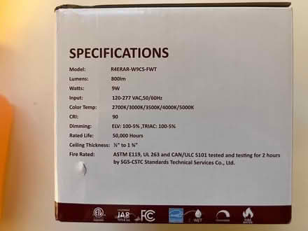 Photo of free Fire Rated Adjustable Downlight (Tenleytown DC) #2