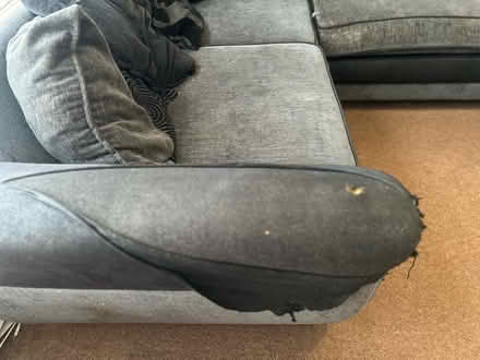 Photo of free Corner sofa and poof (Blaby, Leicestershire LE8) #2