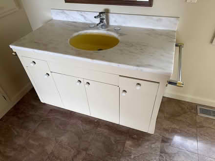 Photo of free Vanity with sink and marble top (Mercer Island) #1