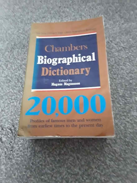 Photo of free Chambers Biographical Dictionary (Far Bletchley MK3) #1
