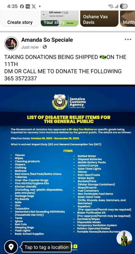 Photo of Hurricane Relief Drive 4Jamaica (wilson& gibson ave) #1