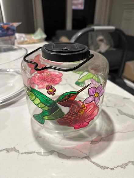 Photo of free Glass lantern with LED lights (Markham) #1