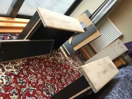 Photo of free Grey Velvet double bed (Clunton SY7) #3