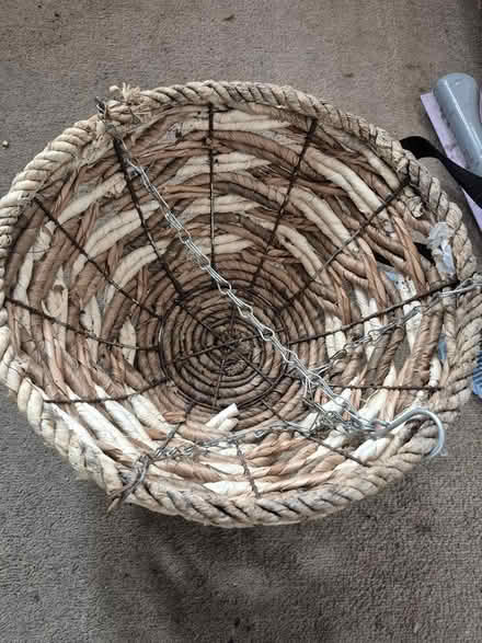 Photo of free Wicker hanging basket (Aldershot, GU12) #2