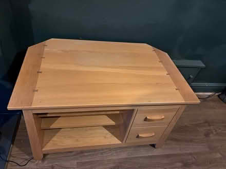 Photo of free Solid oak corner tv unit (Rock Ferry CH42) #1