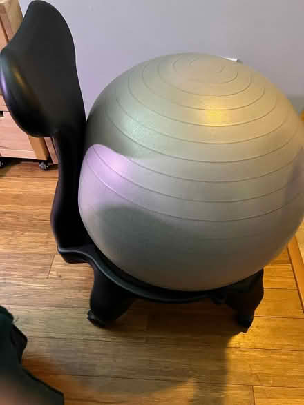 Photo of free Ball chair with wheels and backrest (Downtown Silver Spring) #1