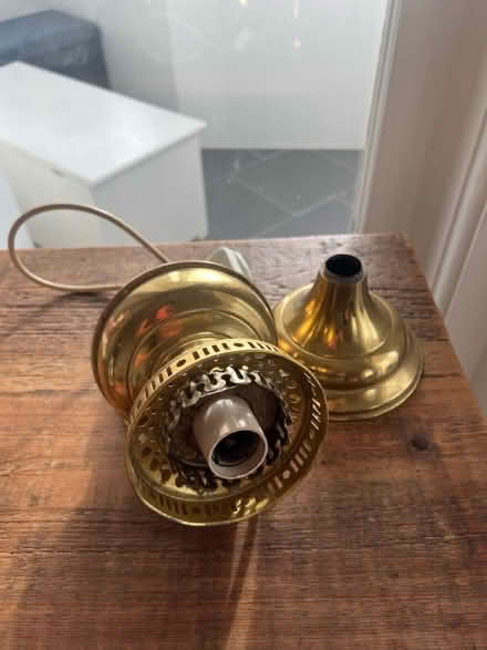 Photo of free Brass lamp, no shade (Hove) #2