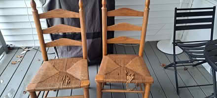 Photo of free Ladderback chairs (Southeast Pittsfield) #1